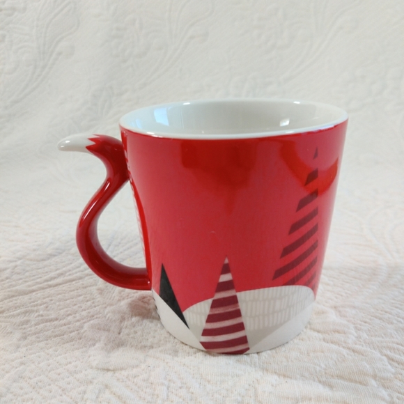 Starbucks 2016 Red Fox Tail Handle 12 oz Holiday Coffee Tea Mug Christmas Cup - Picture 3 of 9